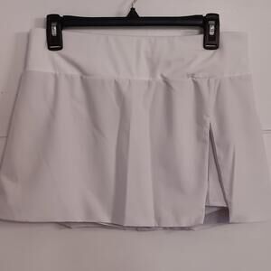 Fabletics White Mini Tennis Skirt Preppy Skye Skort Athletic Women's Medium